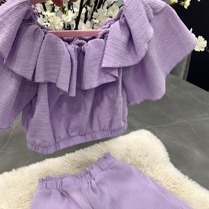 Girls Two piece matching outfit size 9. Cropped top with wide leg pants.